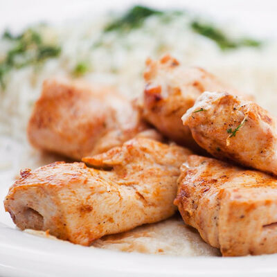 Шашлык из филе индейки в Хинкальная Сациви по цене 875 ₽