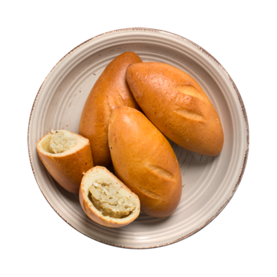 Пирожки домашние с рисом и яйцом от шеф-пекаря Ав в Азбука Вкуса Экспресс Меню по цене 56 ₽