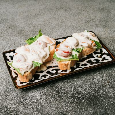 Брускетта с мидиями в Где раки зимуют по цене 300 ₽