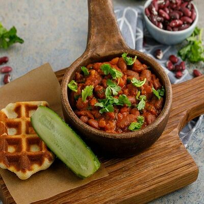 Лобио Харкалия в Баклажан в ТЦ 