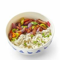 Рис на пару с говядиной в ДЕД ХО