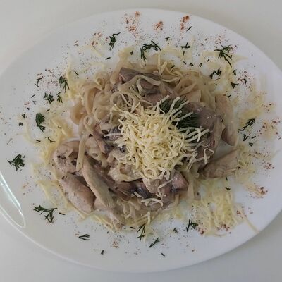 Сливочная лапша с грибами в Yoshi по цене 350