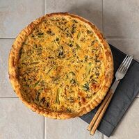 Киш с семгой и брокколи в ОкПирог