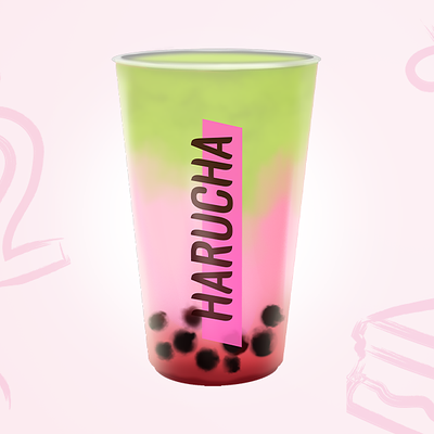 Напиток Матча-Клубника L в Harucha Bubble Tea по цене 450 ₽