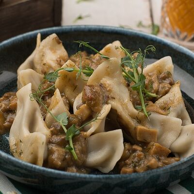 Квари с картофелем и грибным соусом в Маймун по цене 390