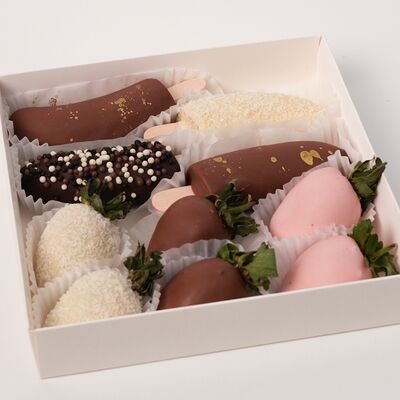 Набор из клубники и бананов в шоколаде №41 в Клубникисс по цене 2900 ₽