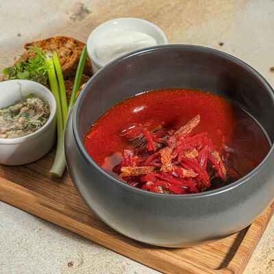 Борщ с говядиной в Ива по цене 975 ₽