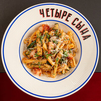 Казарече с цукини и креветкой в ЧЕТЫРЕ СЫНА по цене 650 ₽