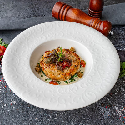 Котлета из стерляди и лосося со шпинатом и вялеными томатами в КРЫША по цене 1670 ₽