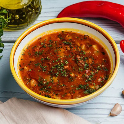 Тосканский суп с томленой говядиной в Lucia osteria по цене 540 ₽