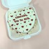 Бенто-торт белый Сердце №2 в Кондитерская Cakesmile по цене 2590