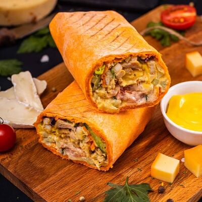 Сырная шаурма с курицей в Point#pita по цене 379 ₽