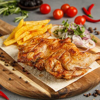 Перепелки с картофелем по-домашнему в Огонь и Мясо по цене 900 ₽