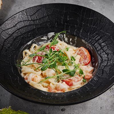 Паста с креветками в Гриль бар BQ по цене 590 ₽