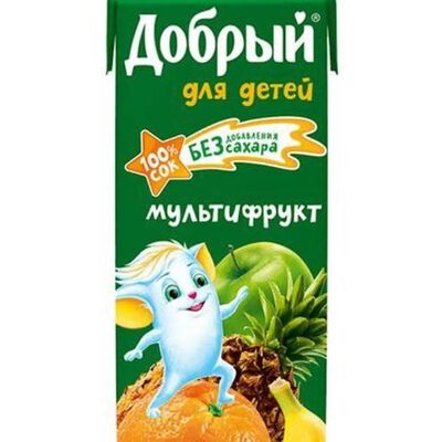 Сок Мультифрукт Добрый в Hotdogger по цене 60 ₽