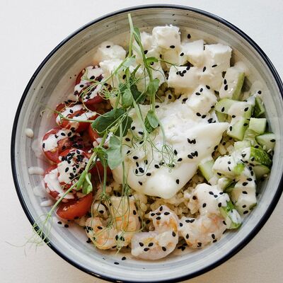 Боул с булгуром в Миндаль Coffee & Food по цене 129 ₽