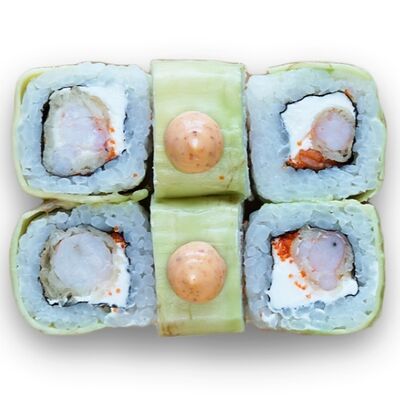 Круглый ролл Зеленый дракон в Sushi Fish по цене 490 ₽