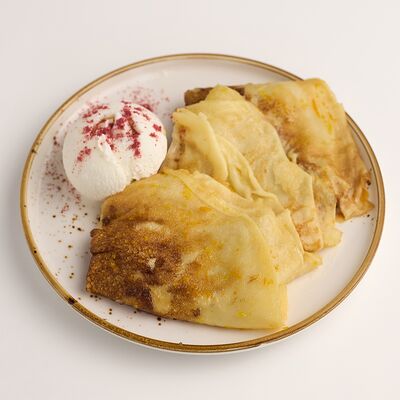 Блинчики с апельсиновым масломв Кофе Крафт по цене 460 ₽