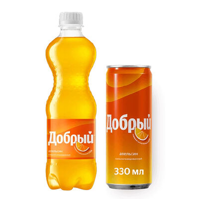 Добрый апельсин витамин С 0,33л ж/б в NinjaFood по цене 99 ₽