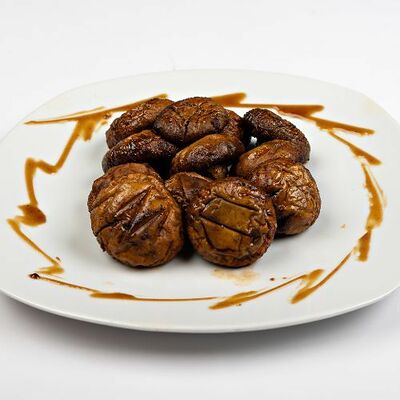 Шампиньоны на мангале в Кафе на развилке по цене 610 ₽