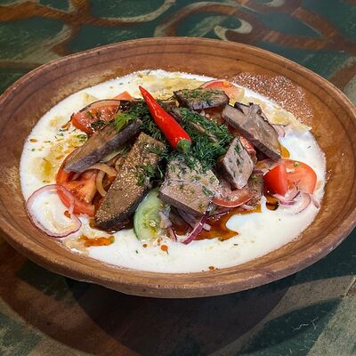 Куртоб с Мясом (Таджикское блюдо) в Чайхана Кишлак по цене 799 ₽