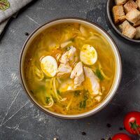 Куриный суп с лапшой в Mon Kitchen