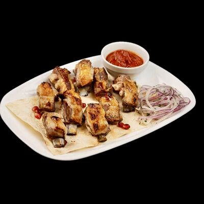 Шашлык из бараньих ребрышек в Леон по цене 600 ₽