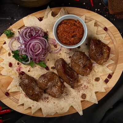 Шашлык из мякоти баранины в Мангал Хаус по цене 1150 ₽