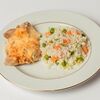 Курица с сыром и рис с овощами в Круассан Дорэ по цене 410