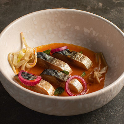 Севиче из макрели, облепиховый понзу в Blush по цене 590 ₽