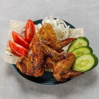 Шашлык из куриных крылышек в Кафе Сокольи Горы