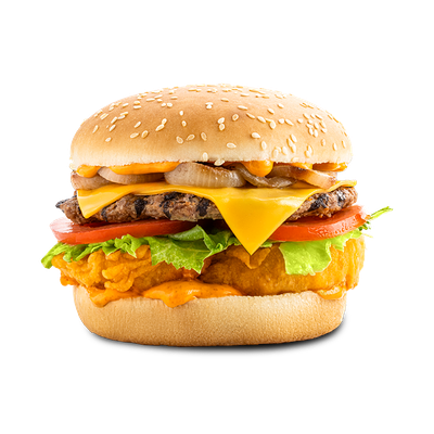 Суперлуковый бургер в Carls junior по цене 429 ₽