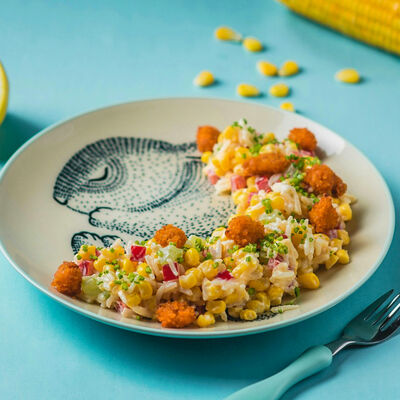 Кукурузный салат с хрустящей рыбкой в Двор Помидор по цене 350