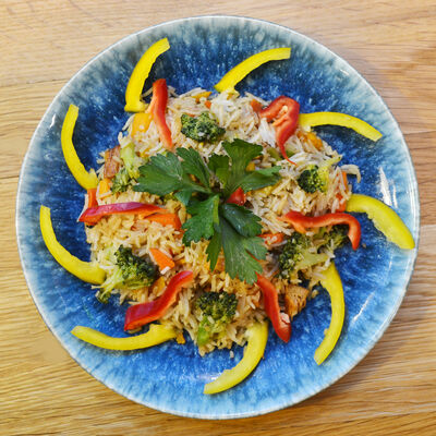 Рис со спаржей и овощами в Джаганнат по цене 160 ₽