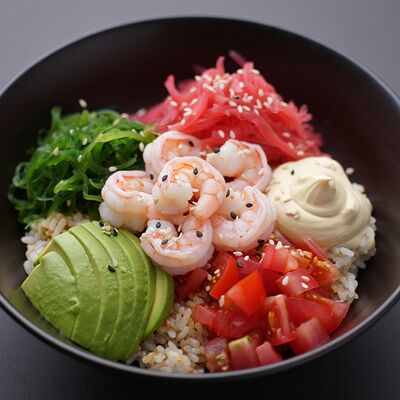 Поке с креветками в Денди Пицца по цене 972 ₽