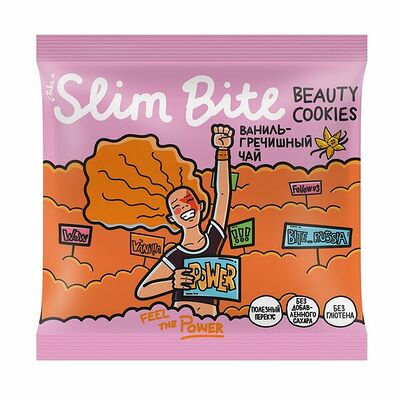 Печенье Ваниль-гречишный чай, Slim Bite в Азбука Вкуса Экспресс Меню по цене 108 ₽