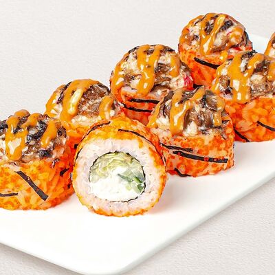 Ролл Шиитаке Краб с азиатским соусом в Суши Wok по цене 529 ₽
