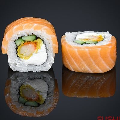 Филадельфия с креветкой темпура в Sushi Boom по цене 640 ₽