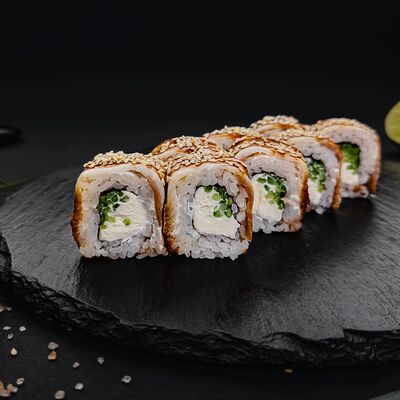 Американский ролл Канада 8 шт в Ёжкин ролл по цене 749 ₽