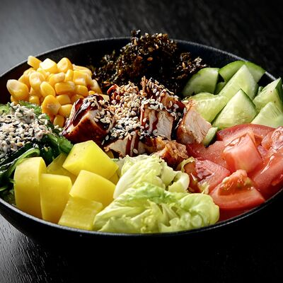 Поке с курицей терияки в Hot Pizza по цене 530 ₽