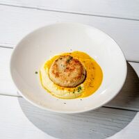 Котлета из трески с картофельным пюре в Перчини