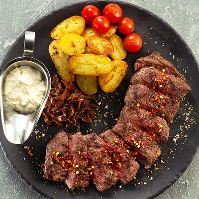 Сет Бавет острый и картофель/блю-чиз в Колбасофф по цене 1270