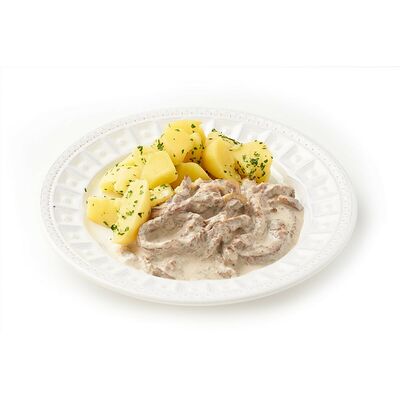 Бефстроганов с картофелем в Румянцев по цене 625 ₽