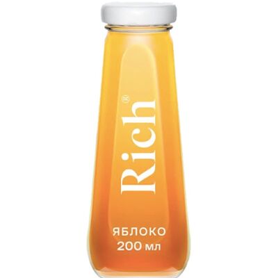 Сок Rich со вкусом яблока, 200 мл в Для себя любимого по цене 250 ₽