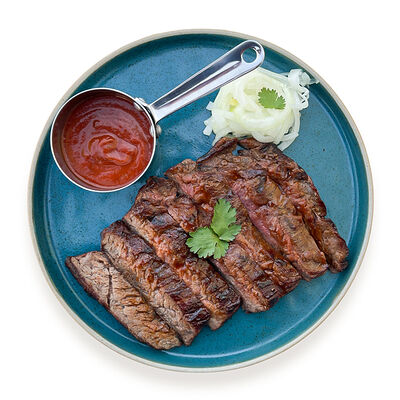 Стейк из мраморной говядины Мачете в Место Про Тесто по цене 1655 ₽