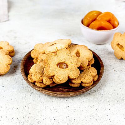 Печенье песочное сливочное с абрикосом в У Палыча. С пылу, с жару! по цене 369 ₽