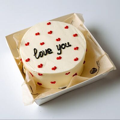 Бенто-торт с сердечками в Горький 1932 по цене 2100 ₽