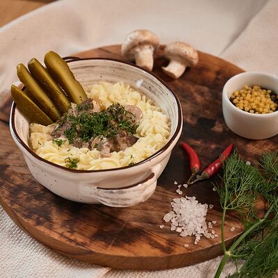 Бефстроганов из говядины в Debaton по цене 552