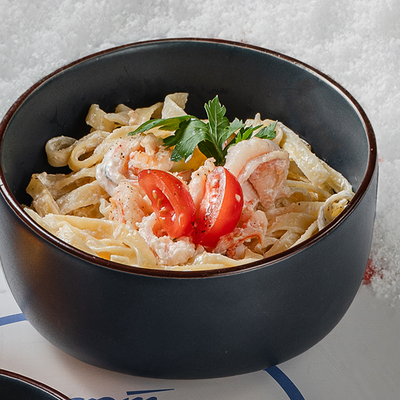 Паста с креветками в Ермолаевъ спорткомитет по цене 705 ₽