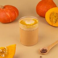 Капучино Пряная тыква с карамельными шариками в Пекарня Буханка